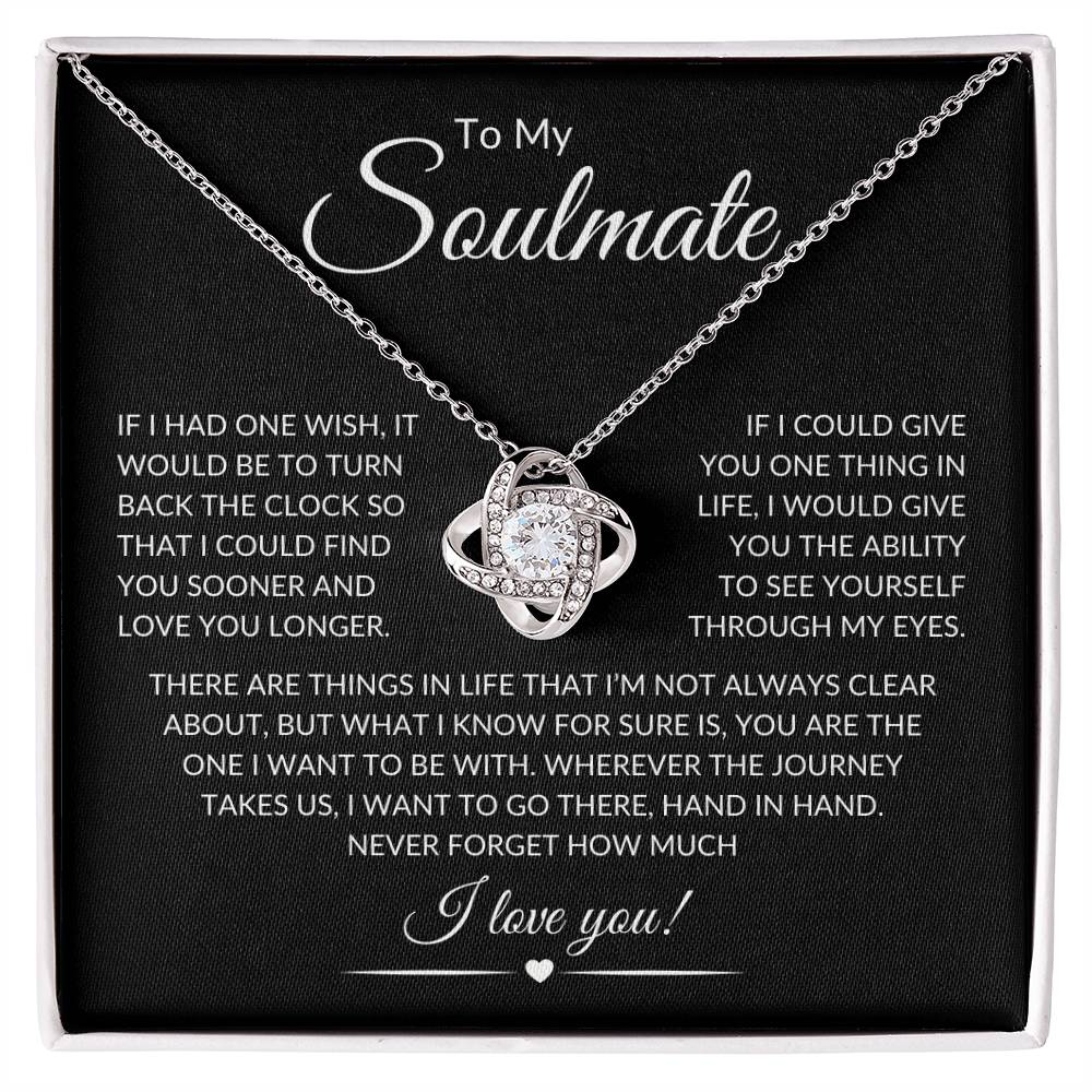Soulmate "One Thing" | Necklace - 14K White Gold Finish / Standard Box Shoptopia Jewelry