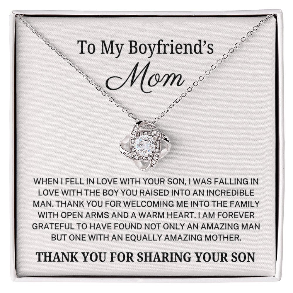 Boyfriend's Mom "Amazing Mother" | Love Knot Necklace