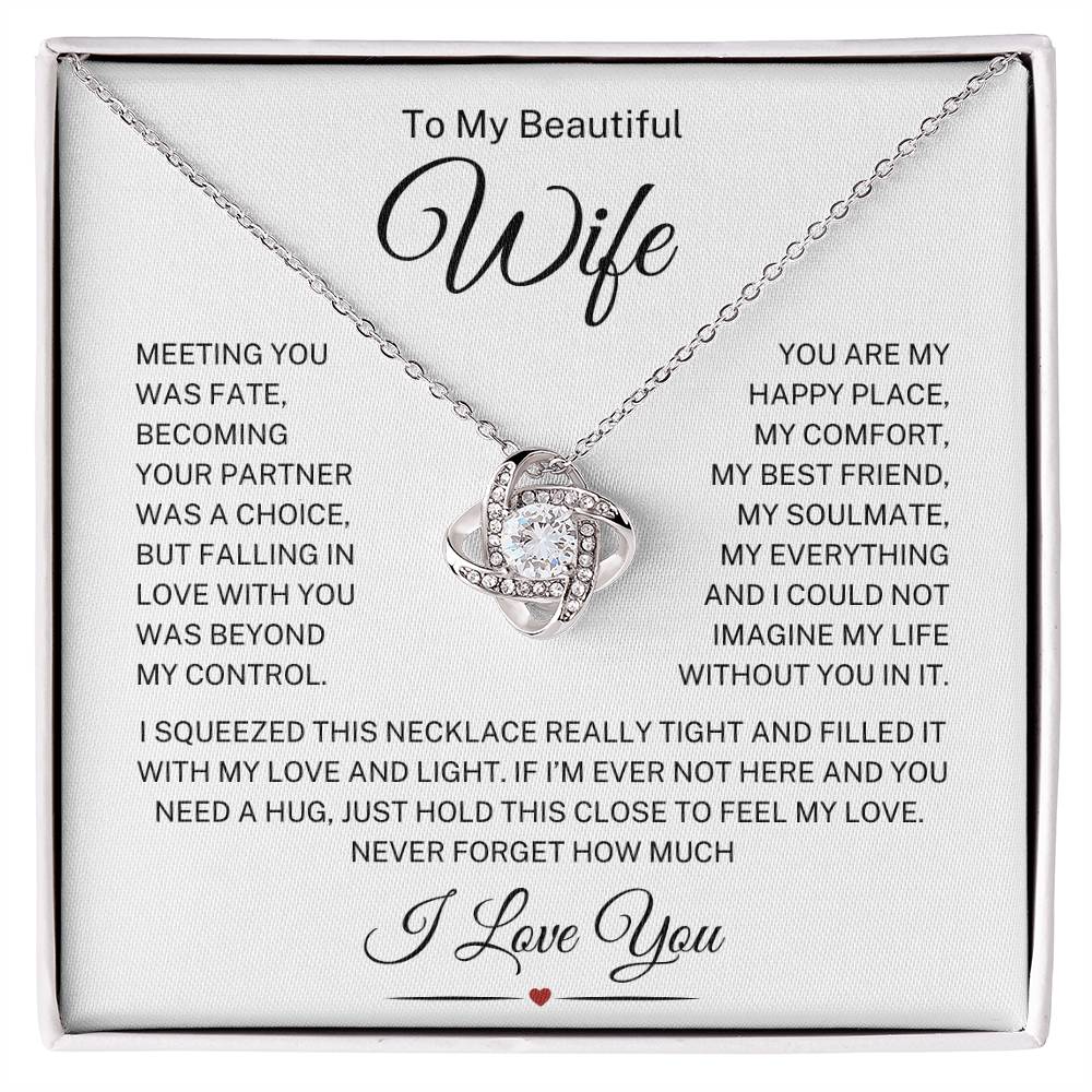 Wife "Beyond My Control" | Love Knot Necklace