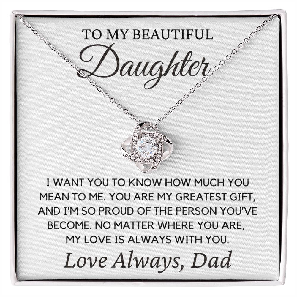 Daughter "I Want You to Know" | Forever Love Necklace