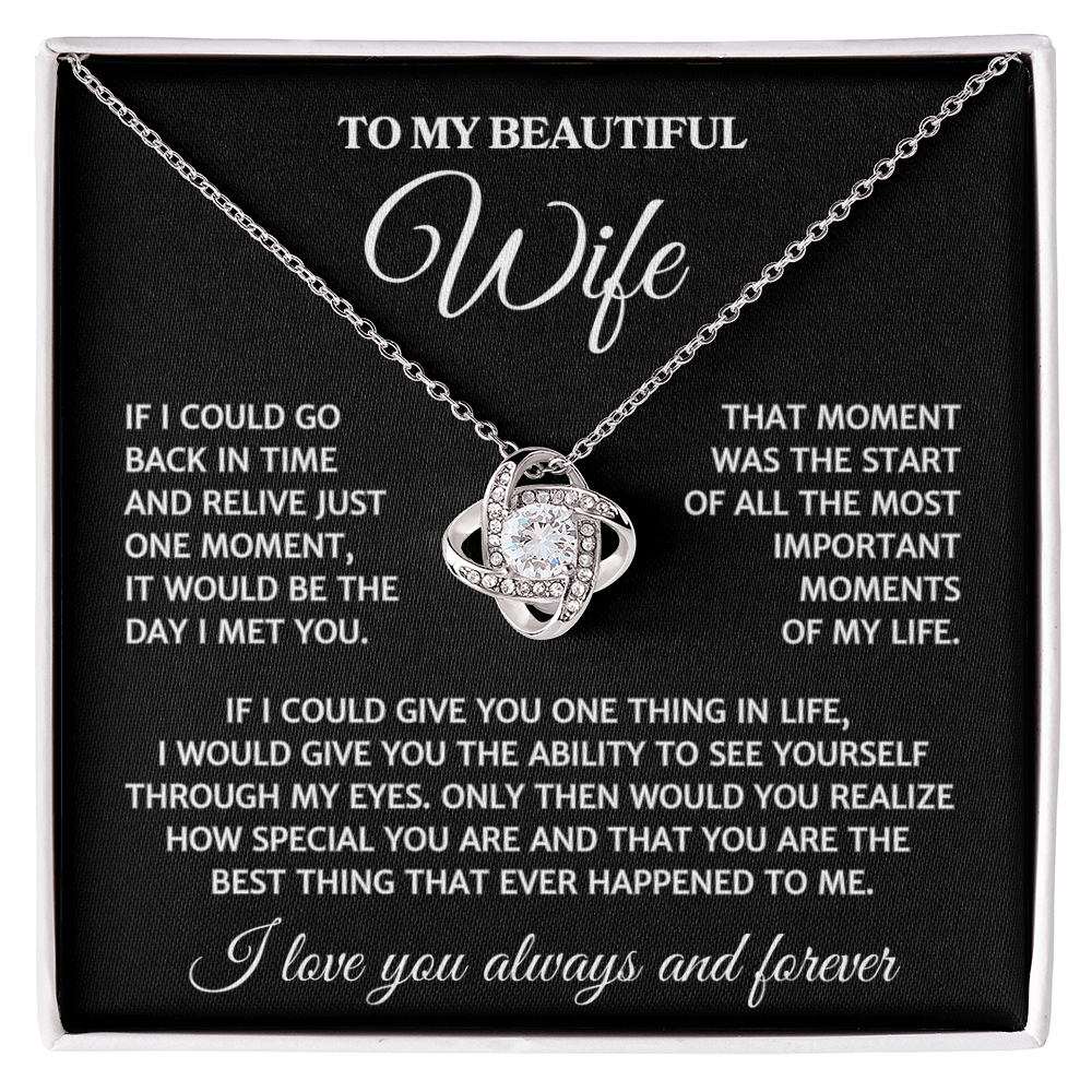 Wife "Most Important Moments" | Love Knot Necklace