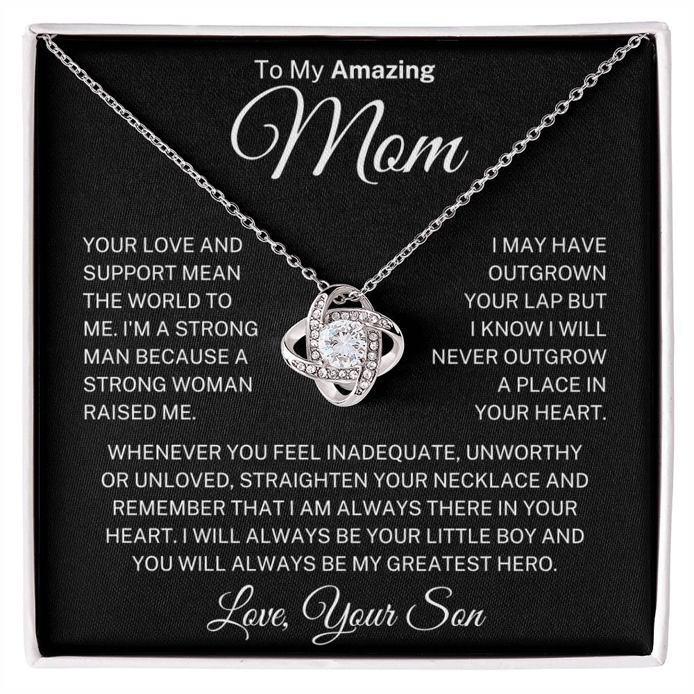 Mom Love Son "Straighten Your Necklace" * | Love Knot Necklace