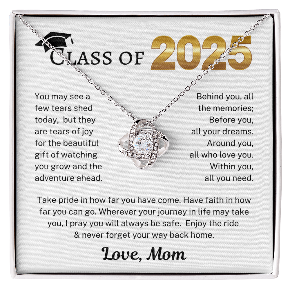 Class of 2025 Love Mom | Love Knot Necklace