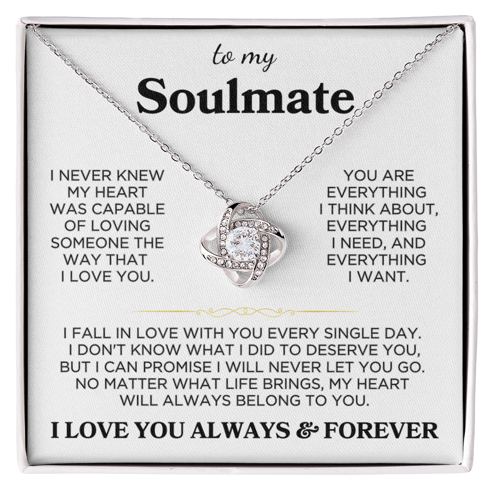 Soulmate "Always Belong To You" | Love Knot Necklace
