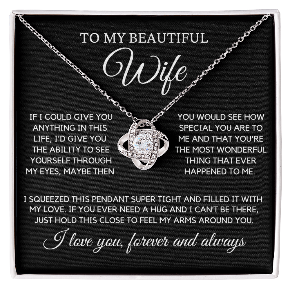 Wife "Most Wonderful Thing" | Love Knot Necklace