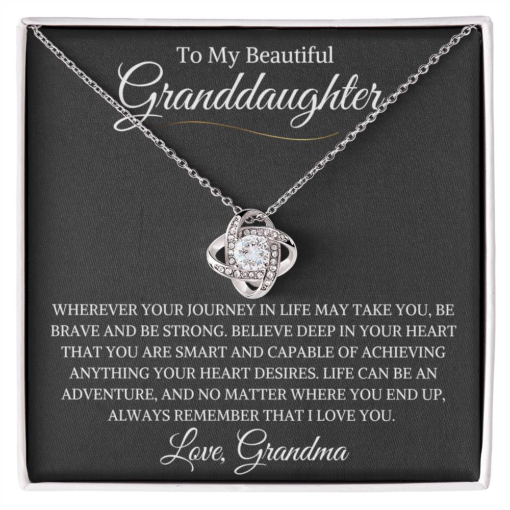 Granddaughter Love Grandma | Love Knot Necklace
