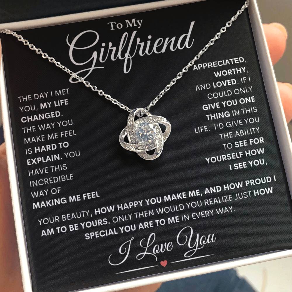Girlfriend "The Way I See You" | Love Knot Necklace - Shoptopia Jewelry