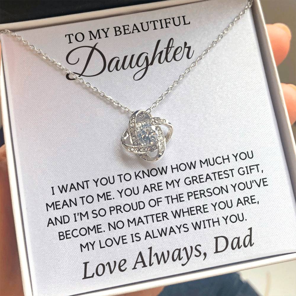Daughter "I Want You to Know" | Forever Love Necklace