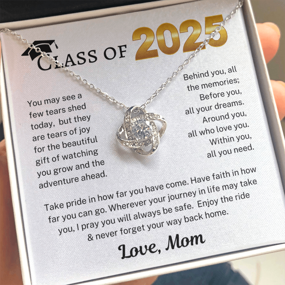 Class of 2025 Love Mom | Love Knot Necklace