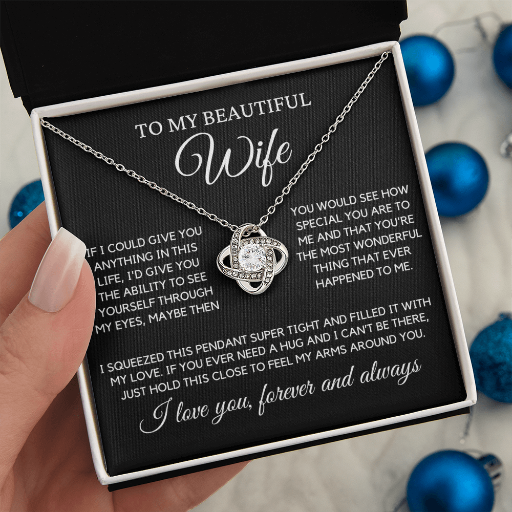 Wife "Most Wonderful Thing" | Love Knot Necklace