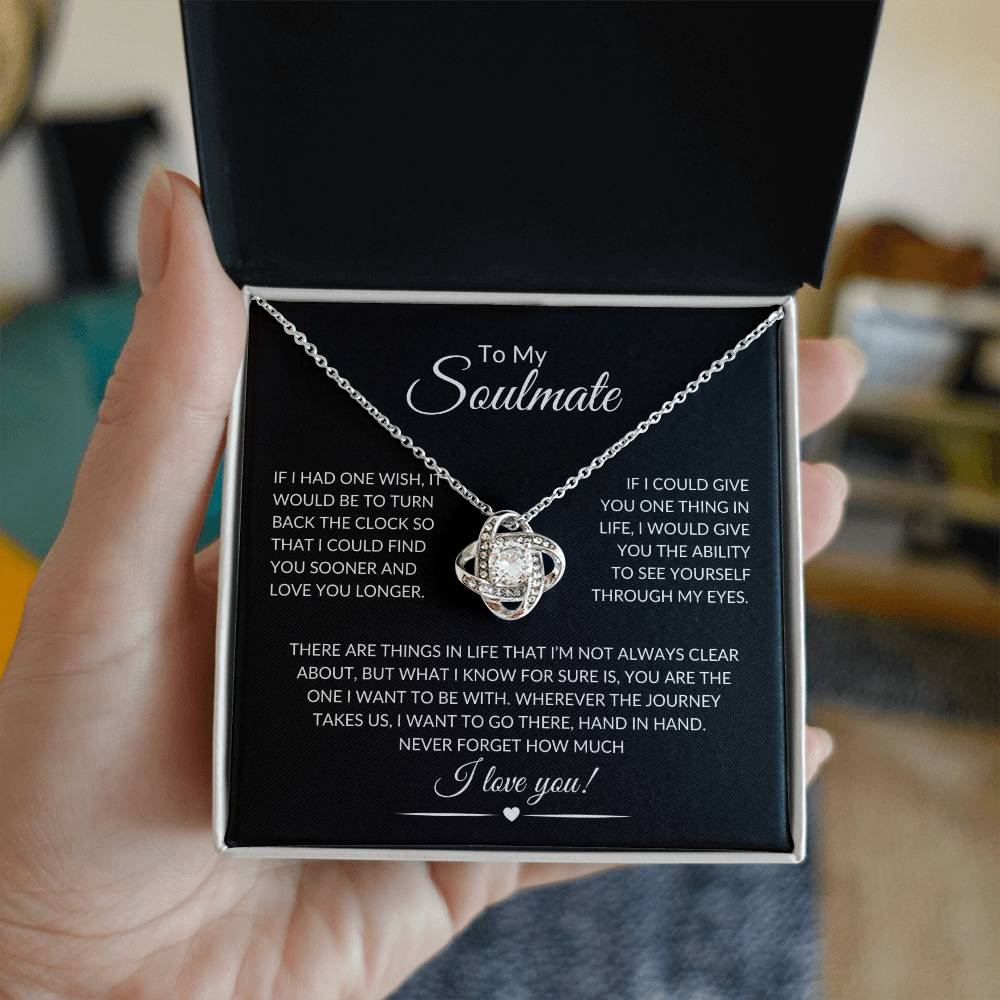 To My Soulmate | Love Knot Necklace - Shoptopia Jewelry