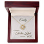 Personalized Card "Tie the Knot" | Love Knot Necklace - 18K Yellow Gold Finish / Luxury Box Shoptopia Jewelry