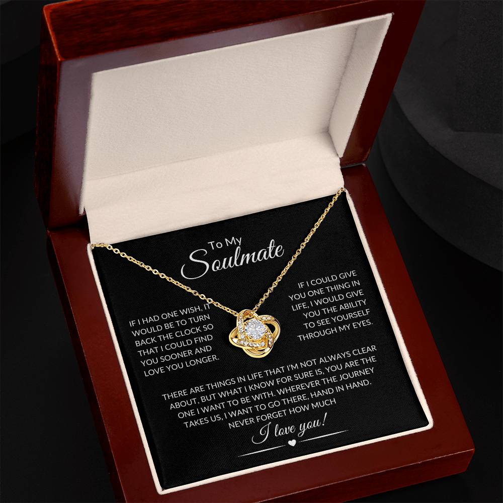To My Soulmate | Love Knot Necklace - Shoptopia Jewelry