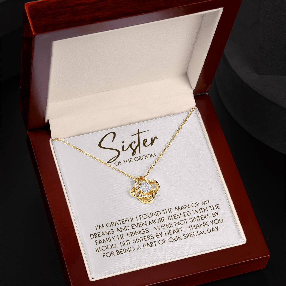 Sister of the Groom | Love Knot Necklace - Shoptopia Jewelry