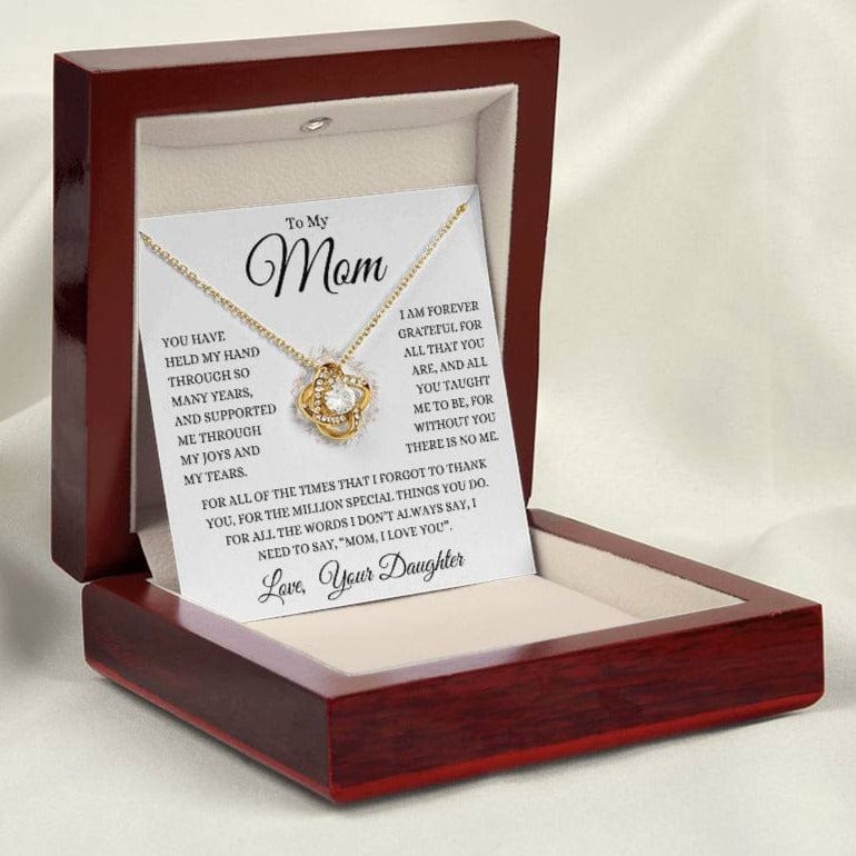 Mom Love Daughter "Million Special Things" | Love Knot Necklace