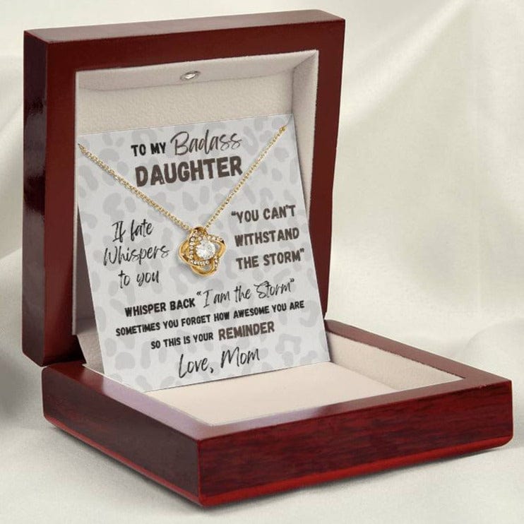 Daughter "I am the Storm" | Love Knot Necklace