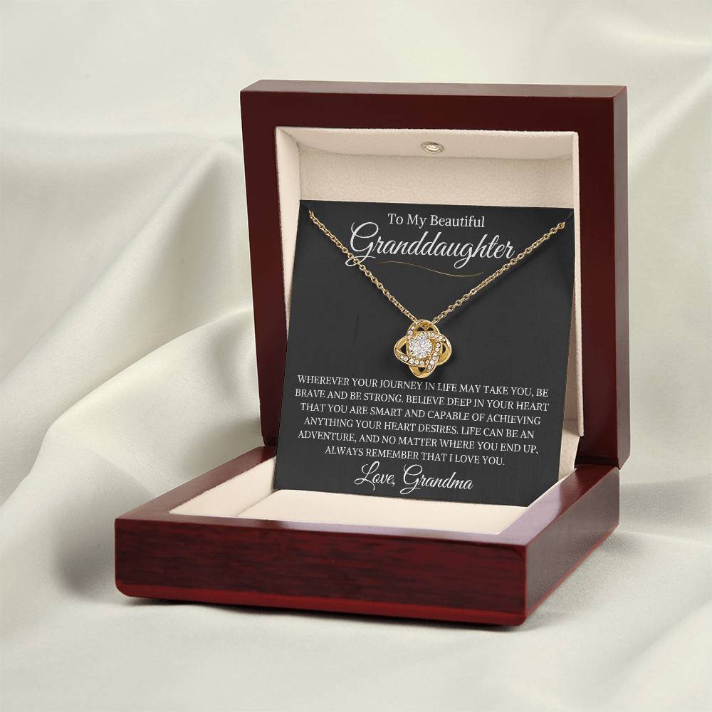 Granddaughter Love Grandma | Love Knot Necklace