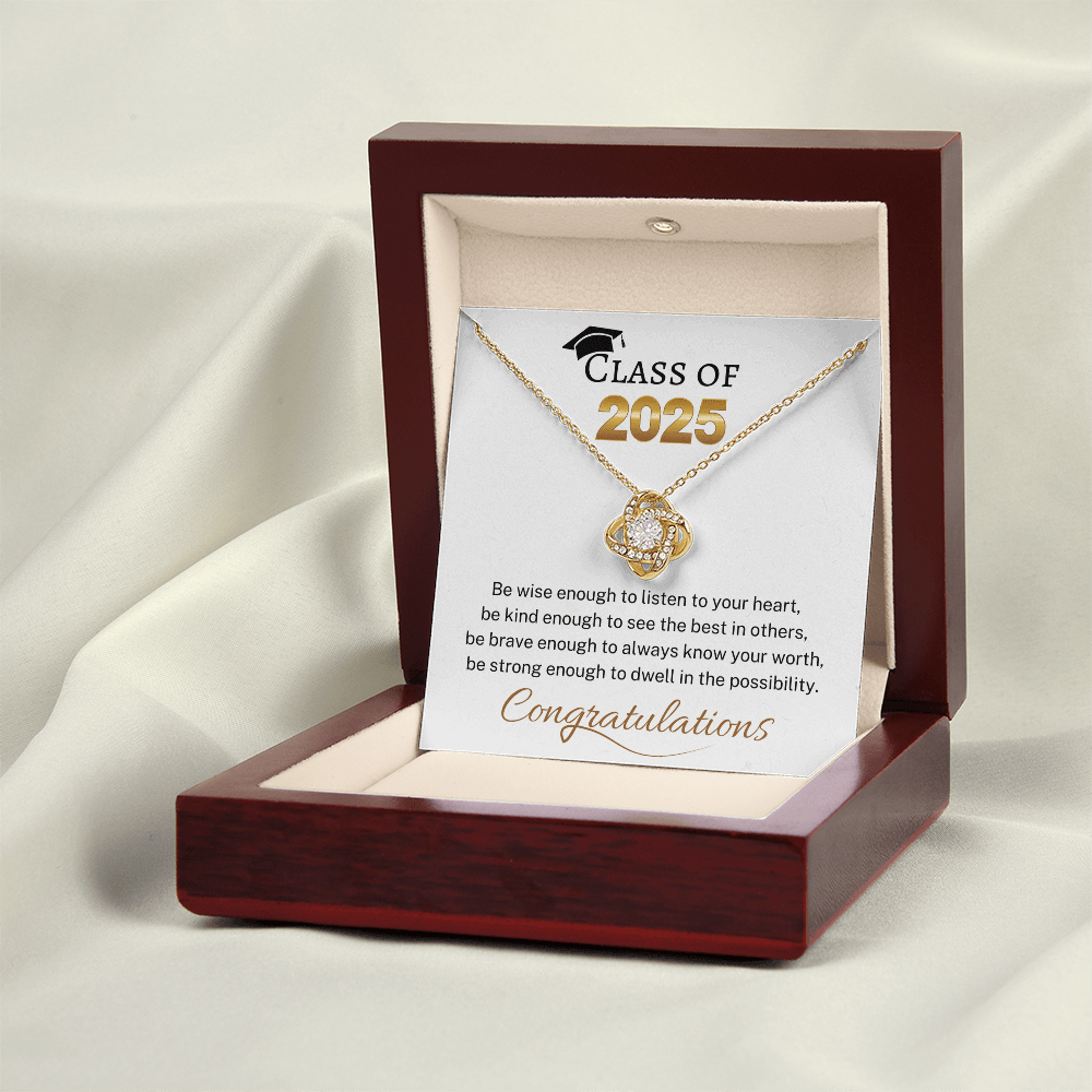 Class of 2025 "Be Wise Enough" | Love Knot Necklace