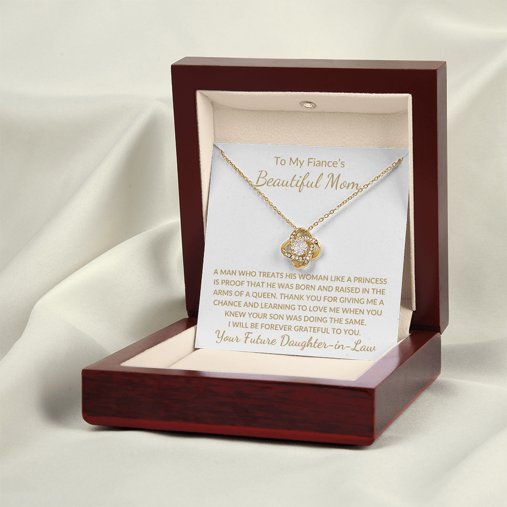 Gift For Fiance's Mom From Future Daughter in Law | Love Knot Neckalce