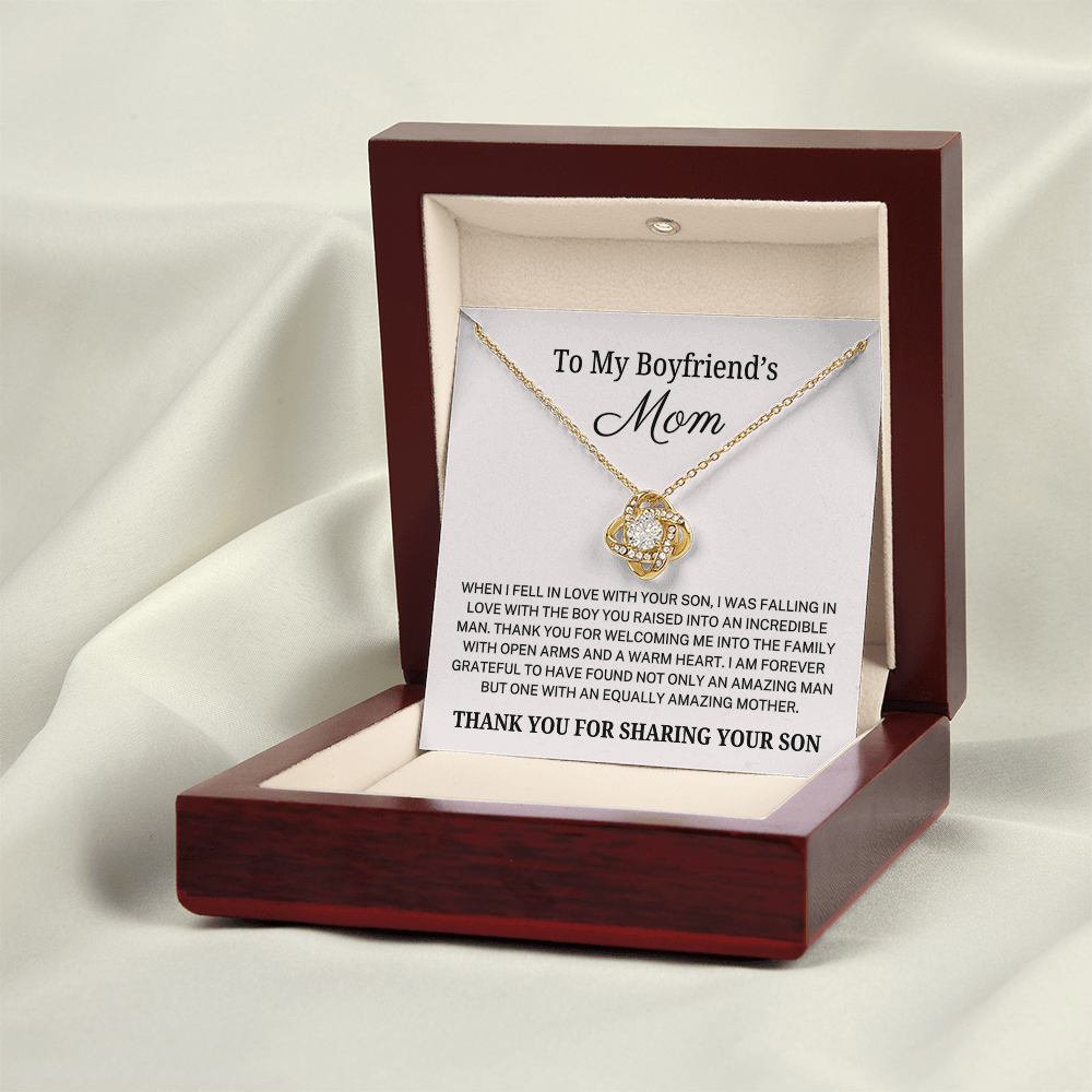 Boyfriend's Mom "Amazing Mother" | Love Knot Necklace