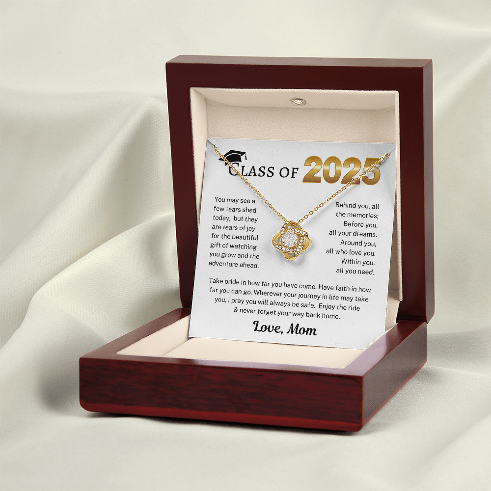 Class of 2025 Love Mom | Love Knot Necklace