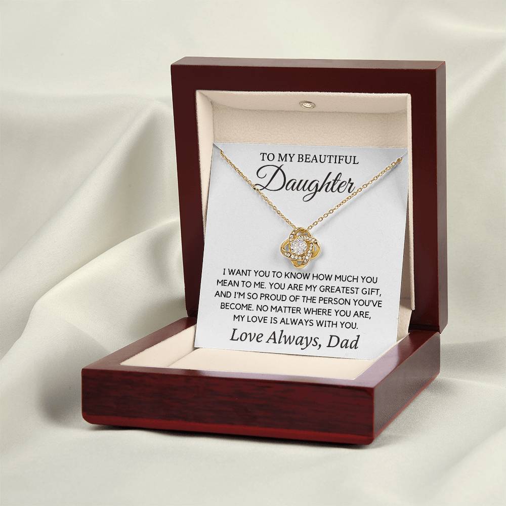 Daughter "I Want You to Know" | Forever Love Necklace