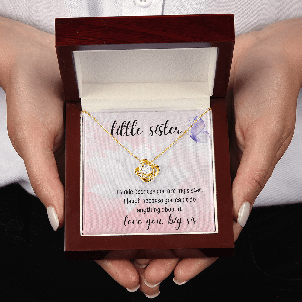 Little Sister - Love Ya, Big Sis | Love Knot Necklace