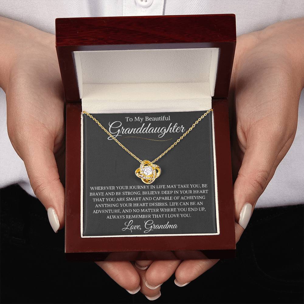Granddaughter Love Grandma | Love Knot Necklace