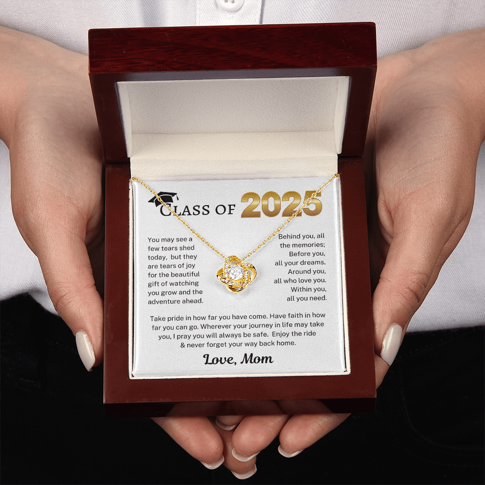 Class of 2025 Love Mom | Love Knot Necklace