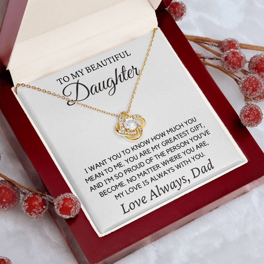 Daughter "I Want You to Know" | Forever Love Necklace