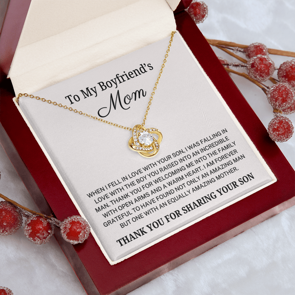 Boyfriend's Mom "Amazing Mother" | Love Knot Necklace