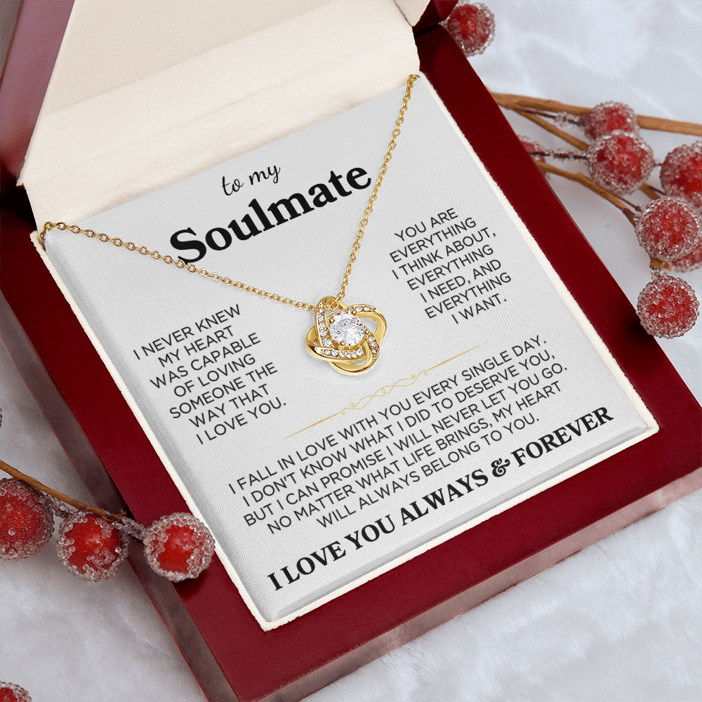Soulmate "Always Belong To You" | Love Knot Necklace