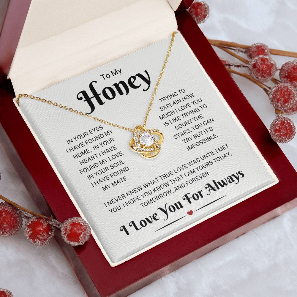 Honey "True Love" | Love Knot Necklace