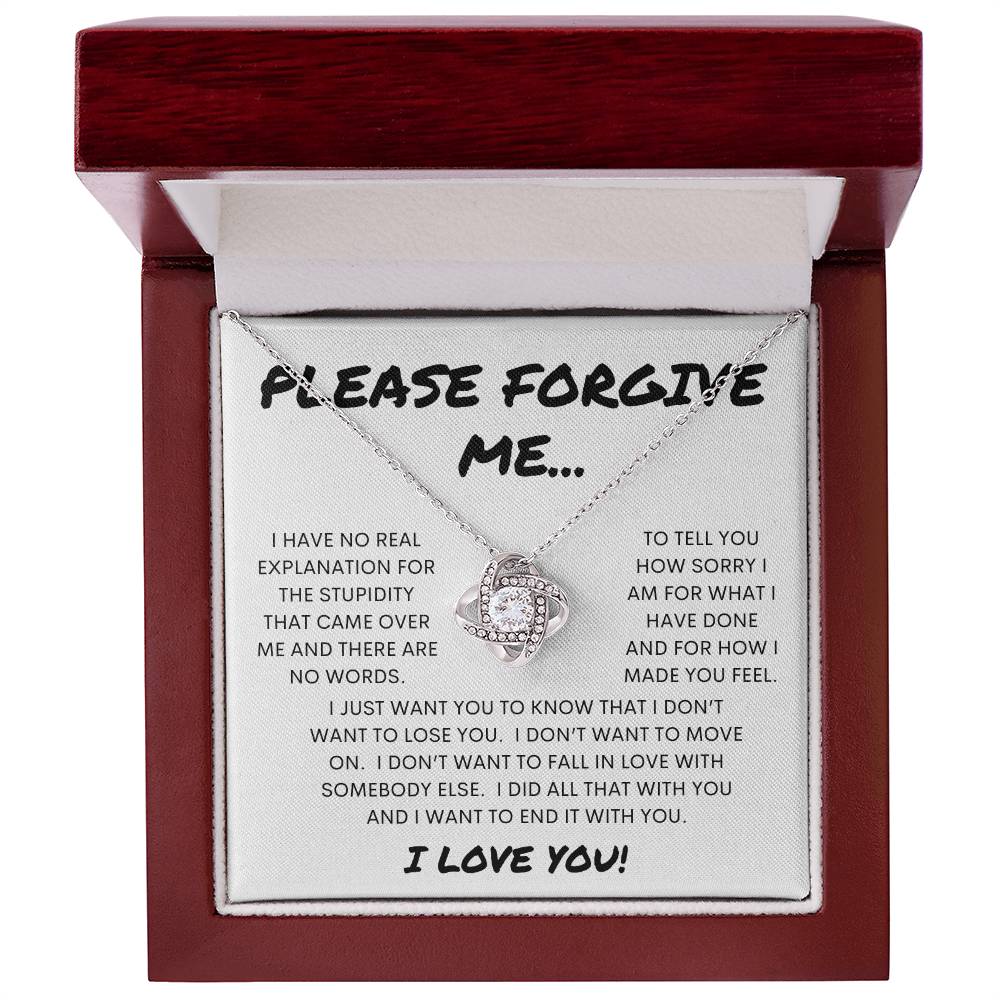 Please Forgive Me | Love Knot Necklace - Shoptopia Jewelry