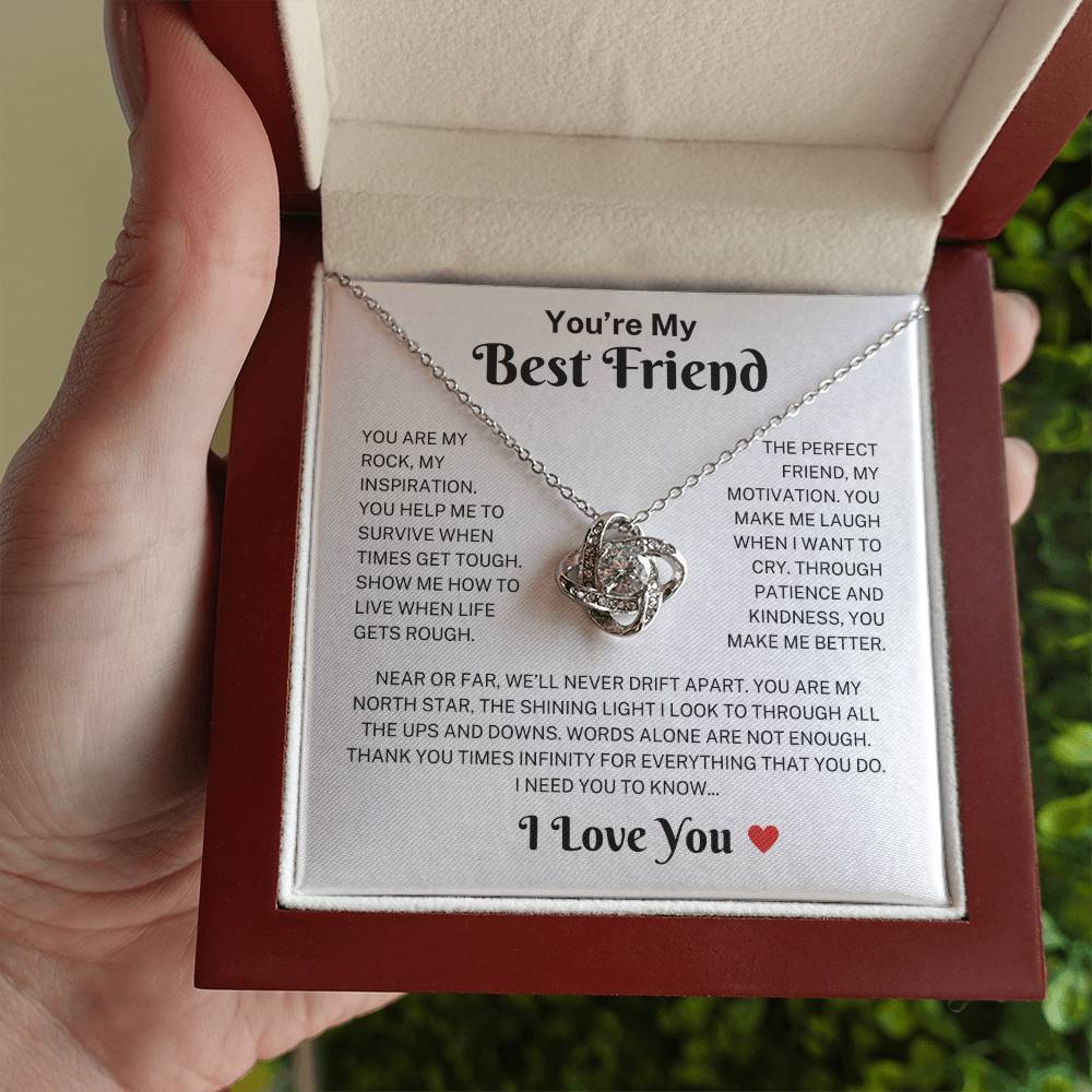Best Friend "Make Me Better" | Love Knot Necklace