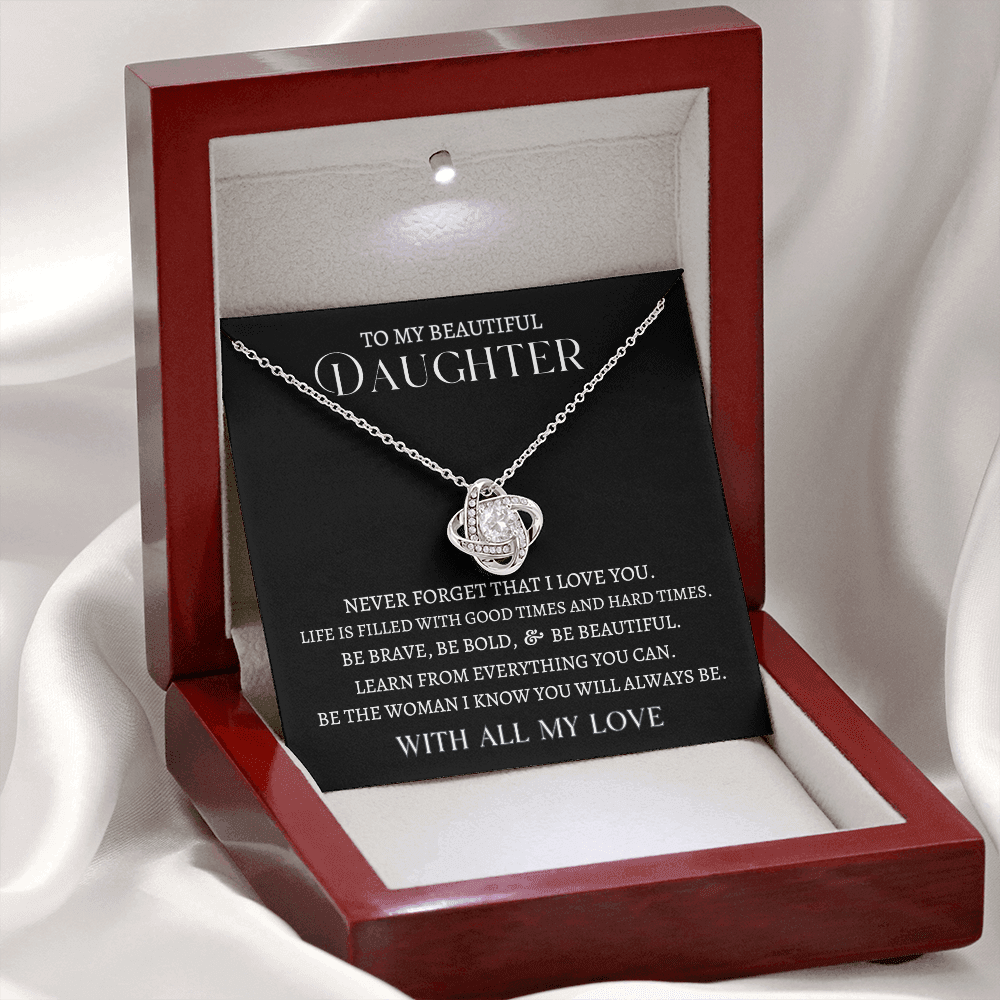 Daughter "All My Love" | Love Knot Necklace