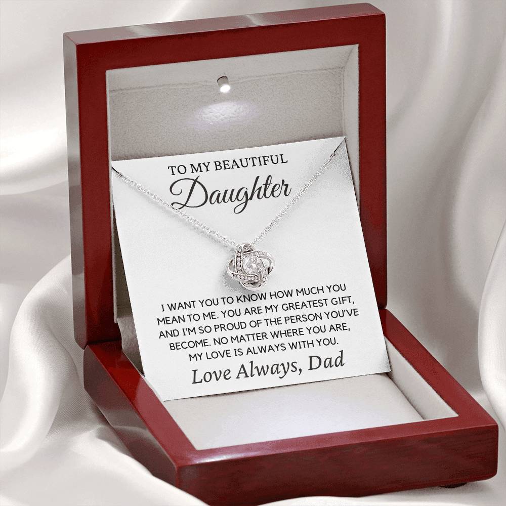 Daughter "I Want You to Know" | Forever Love Necklace