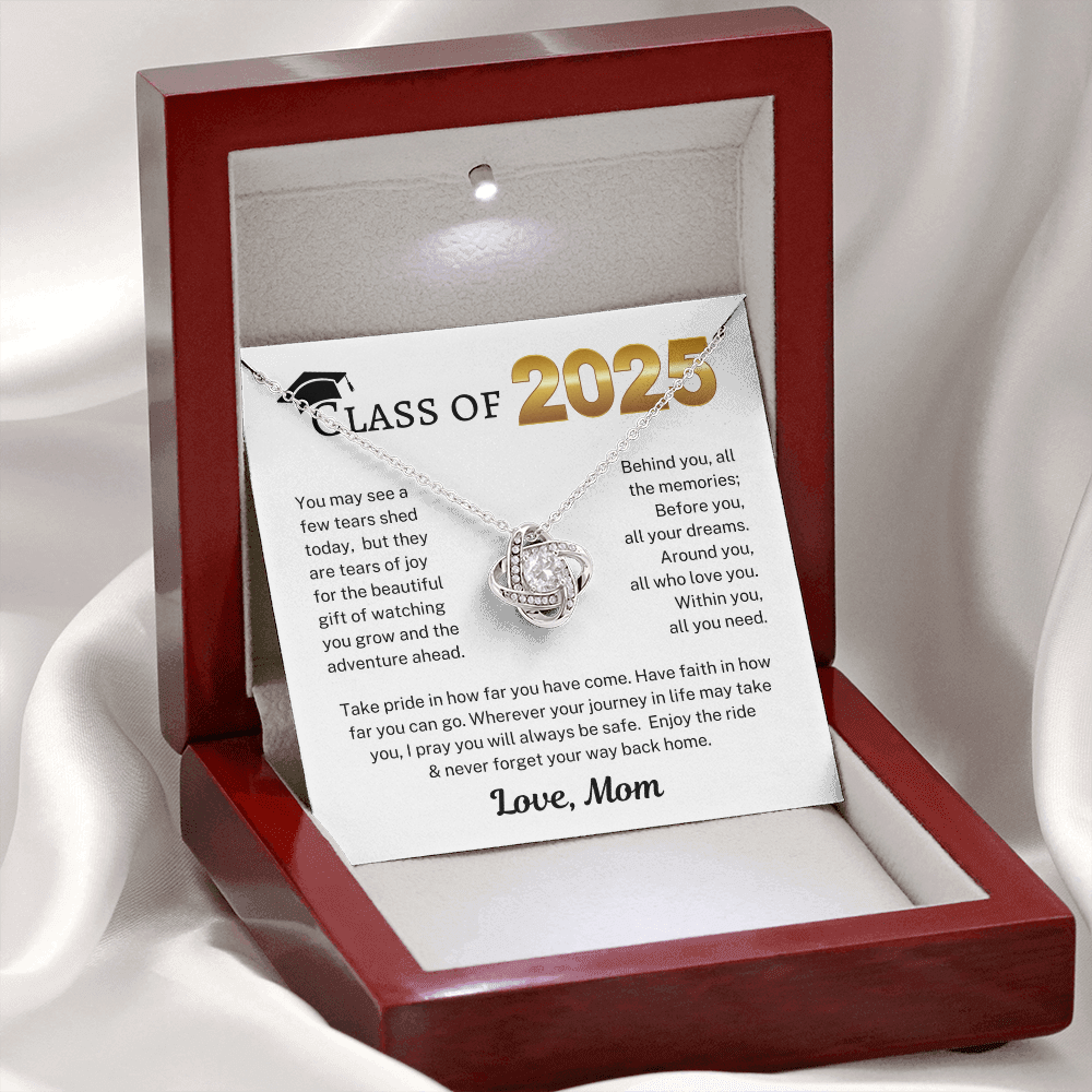 Class of 2025 Love Mom | Love Knot Necklace