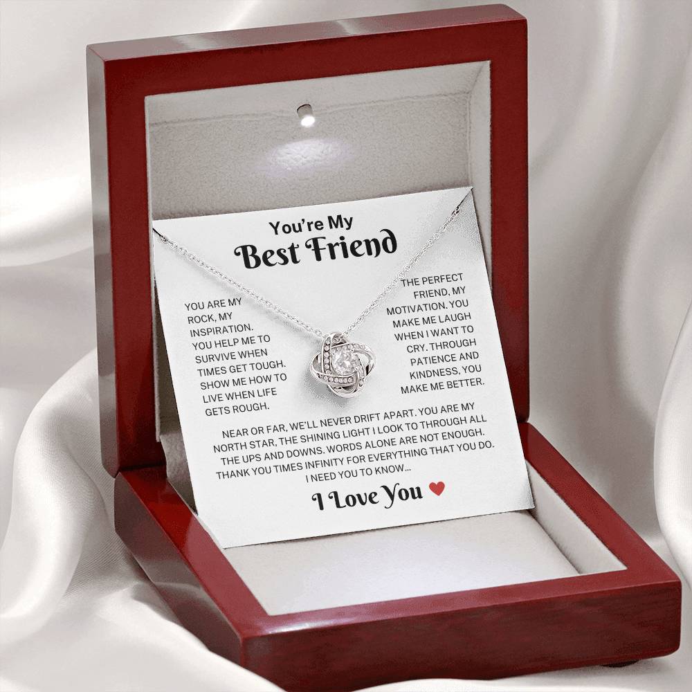 Best Friend "Make Me Better" | Love Knot Necklace