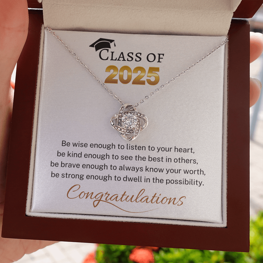 Class of 2025 "Be Wise Enough" | Love Knot Necklace