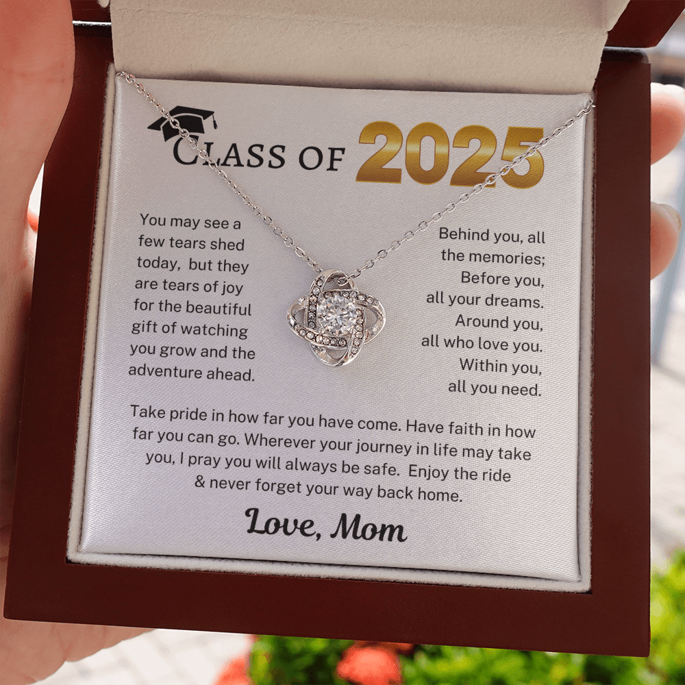 Class of 2025 Love Mom | Love Knot Necklace