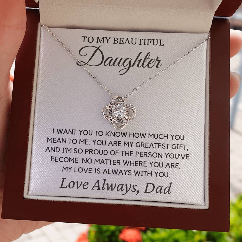 Daughter "I Want You to Know" | Forever Love Necklace