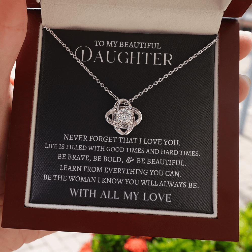 Daughter "All My Love" | Love Knot Necklace