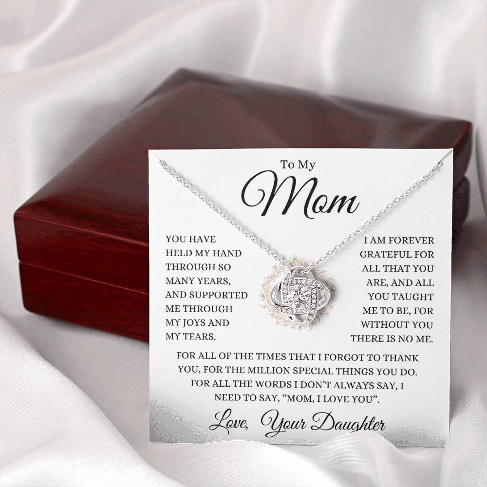 Mom Love Daughter "Million Special Things" | Love Knot Necklace