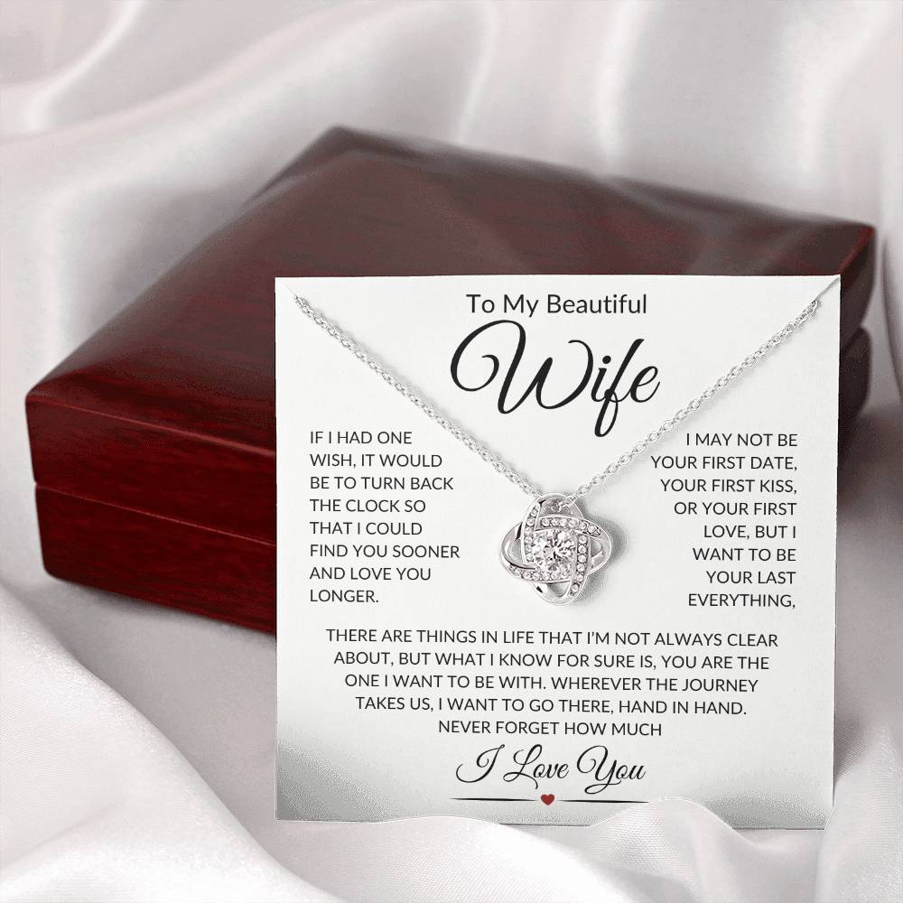 Wife "Last Everything" | Love Knot Necklace