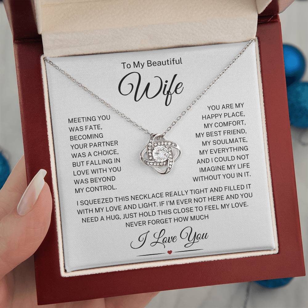 Wife "Beyond My Control" | Love Knot Necklace