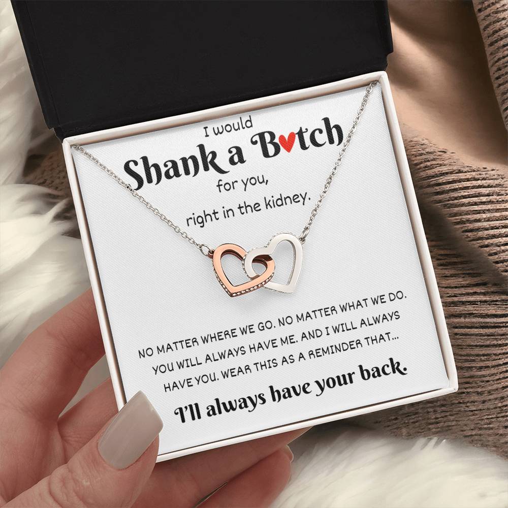 Best Friend "Have your back" | Interlocking Hearts Necklace - Shoptopia Jewelry