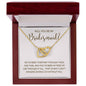 Bridesmaid "Ride or Die" | Interlocking Hearts - 18K Yellow Gold Finish / Luxury Box Shoptopia Jewelry