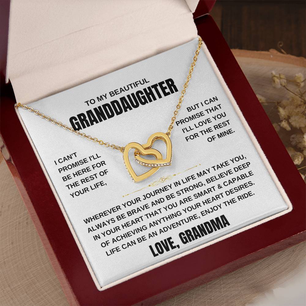 Granddaughter Love Grandma | Interlocking Hearts Necklace
