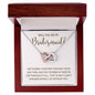 Bridesmaid "Ride or Die" | Interlocking Hearts - Polished Stainless Steel & Rose Gold Finish / Luxury Box Shoptopia Jewelry